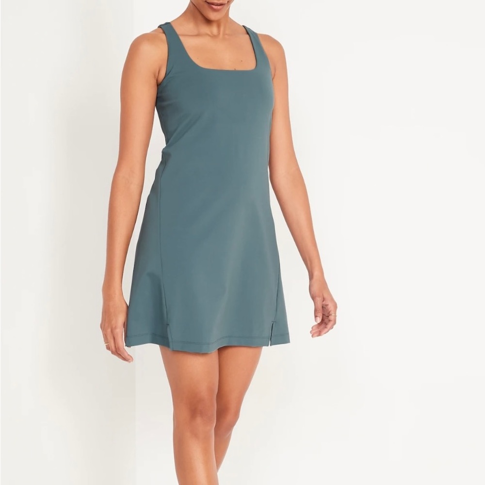 Old Navy PowerSoft Sleeveless Shelf-Bra Support Dress for Women